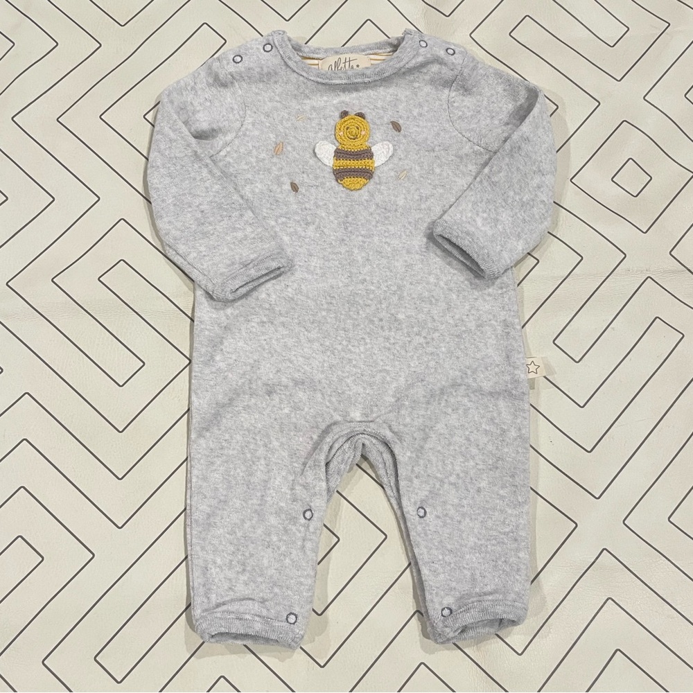 Albetta Grey Terry Bee Outfit